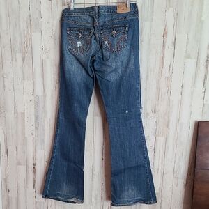 Hollister Denim Flare Jeans with Embroidery